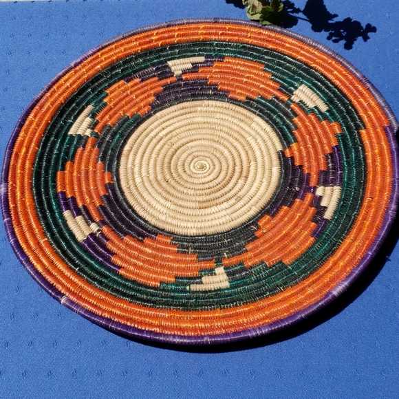 Unique Rattan Woven Orange, Purple Boho Ba… - Picture 4 of 10